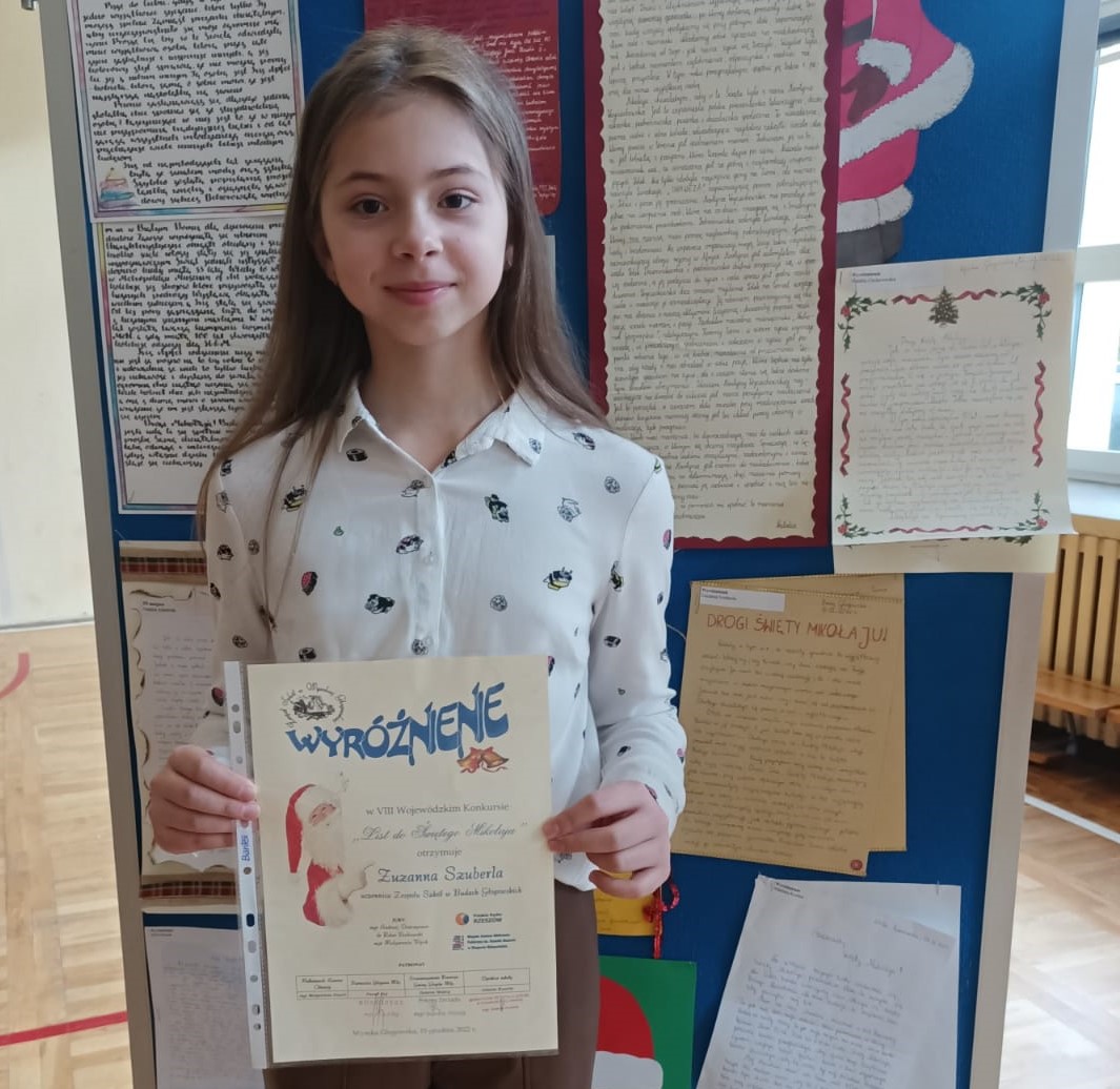 Uczennica naszej szkoły - laureatką Wojewódzkiego Konkursu Literackiego